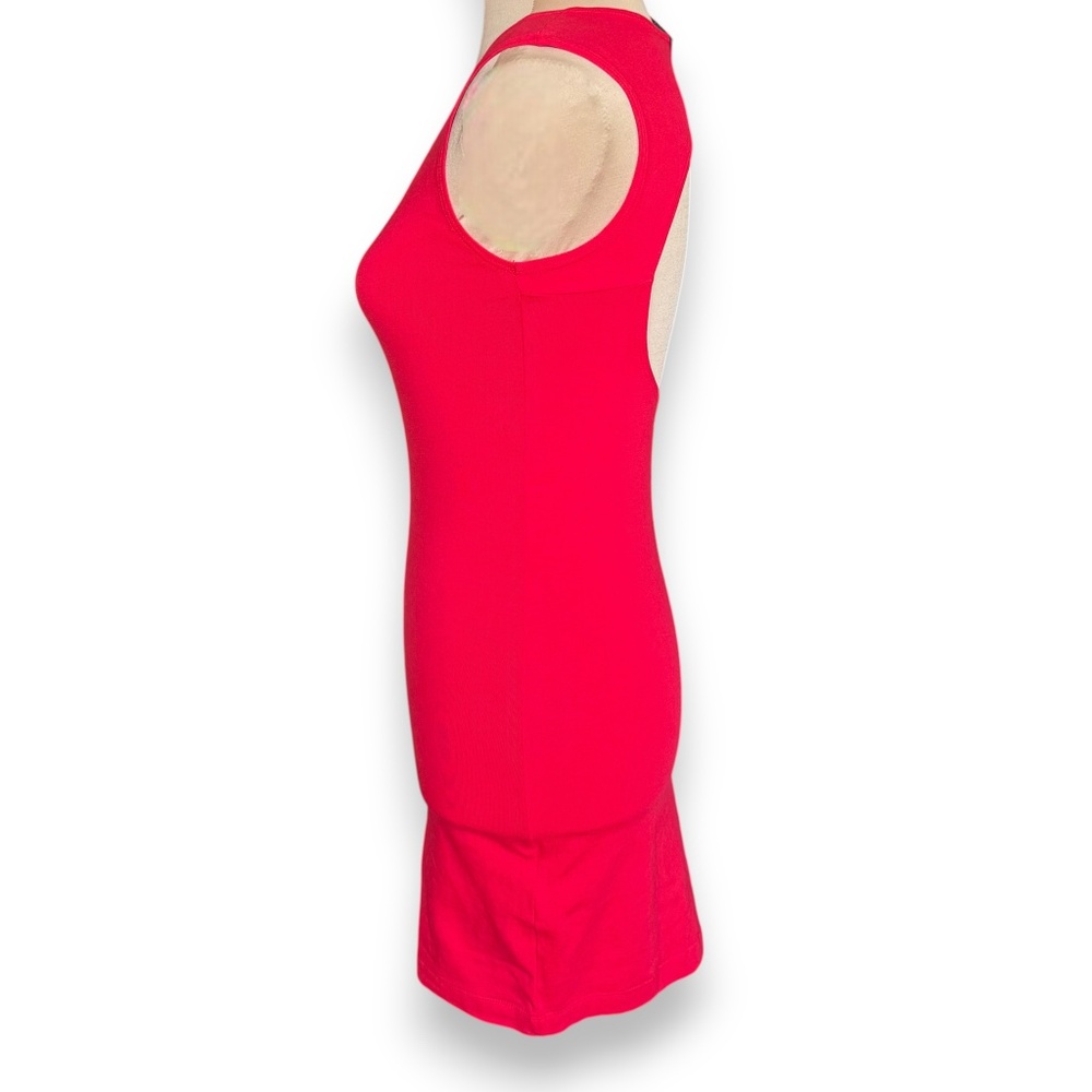FOREVER 21 red bodycon dress open back sleeveless stretch small - Picture 2 of 8